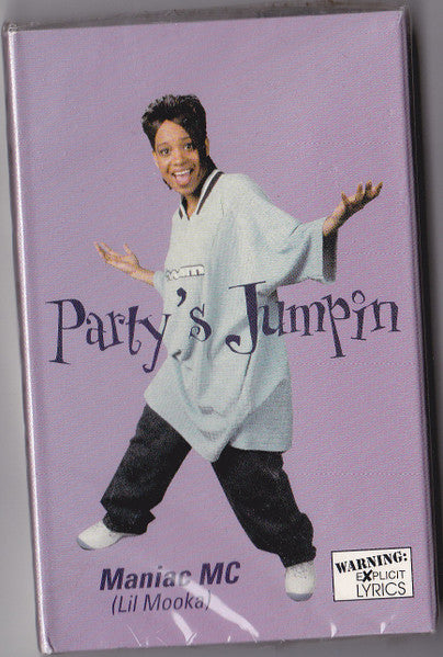 Maniac MC (Lil Mooka) "Party's Jumpin" (Maxi-Single)-Cassette Tapes-UnDigable Digs