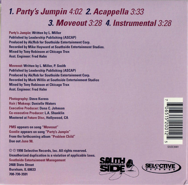 Maniac MC "Party's Jumpin" (CD Maxi-Single)-CDs-UnDigable Digs