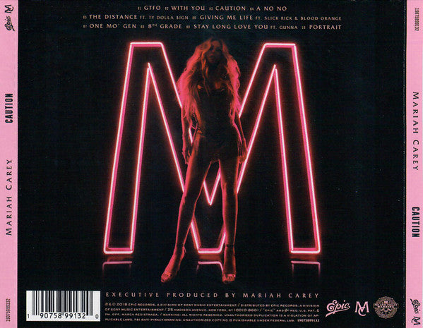 Mariah Carey "Caution" (CD)-CDs-UnDigable Digs