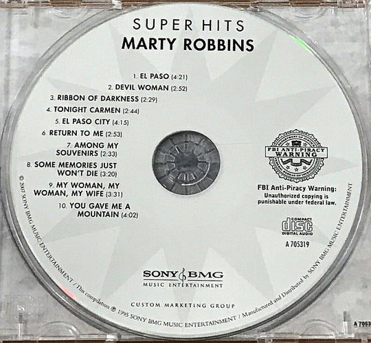 Marty Robbins "Super Hits" (CD)-CDs-UnDigable Digs