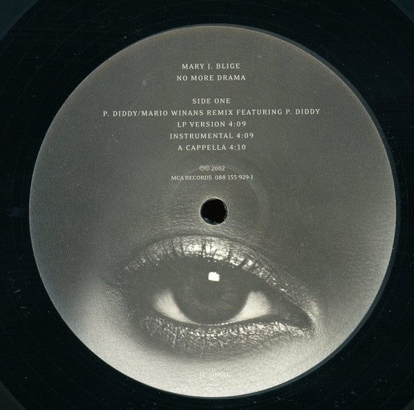 Mary J. Blige "No More Drama Remixes" (12" Maxi-Single)-Vinyl Records-UnDigable Digs