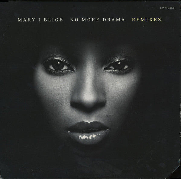 Mary J. Blige "No More Drama Remixes" (12" Maxi-Single)-Vinyl Records-UnDigable Digs