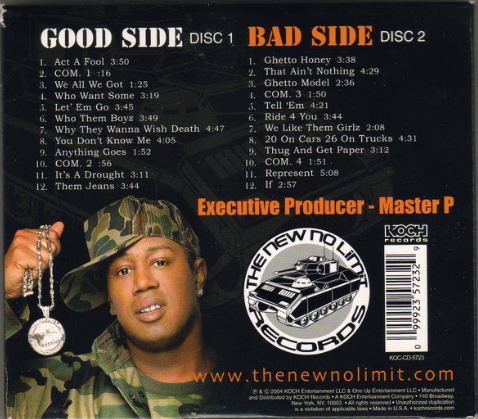 Master P "Good Side, Bad Side" (Deluxe Limited Edition 3 Disc Set) (3xCD)-CDs-UnDigable Digs