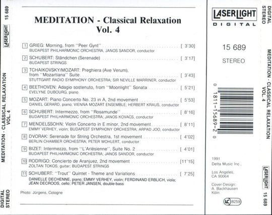 Meditation - Classical Relaxation Vol. 4 (CD)-CDs-UnDigable Digs
