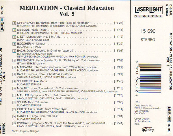 Meditation - Classical Relaxation Vol. 5 (CD)-CDs-UnDigable Digs