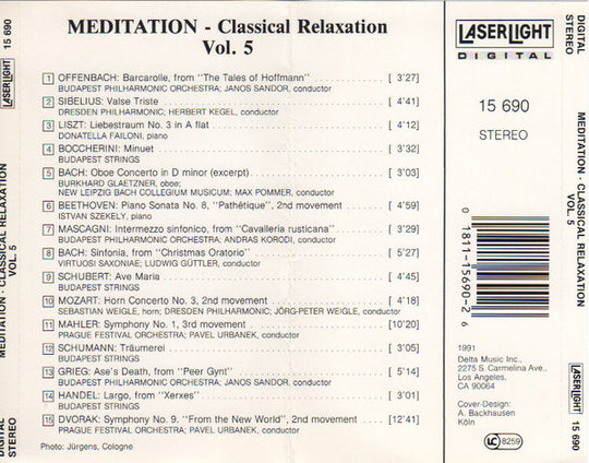 Meditation - Classical Relaxation Vol. 5 (CD)-CDs-UnDigable Digs