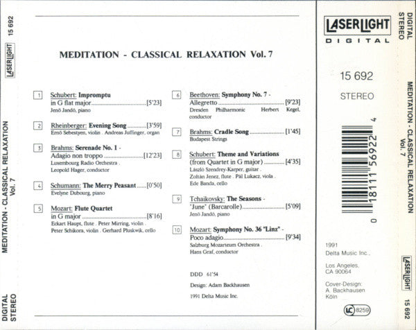 Meditation - Classical Relaxation Vol. 7 (CD)-CDs-UnDigable Digs