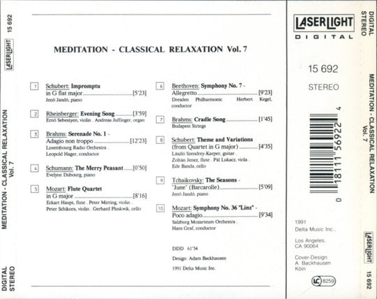 Meditation - Classical Relaxation Vol. 7 (CD)-CDs-UnDigable Digs