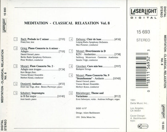 Meditation - Classical Relaxation Vol. 8 (CD)-CDs-UnDigable Digs