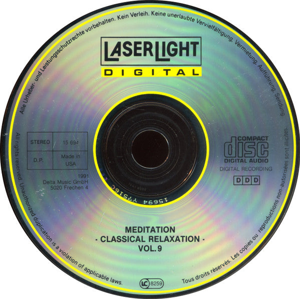 Meditation - Classical Relaxation Vol. 9 (CD)-CDs-UnDigable Digs