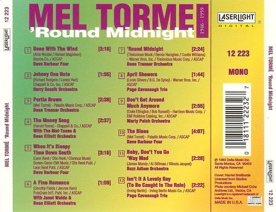Mel Torme "Round Midnight" (CD)-CDs-UnDigable Digs