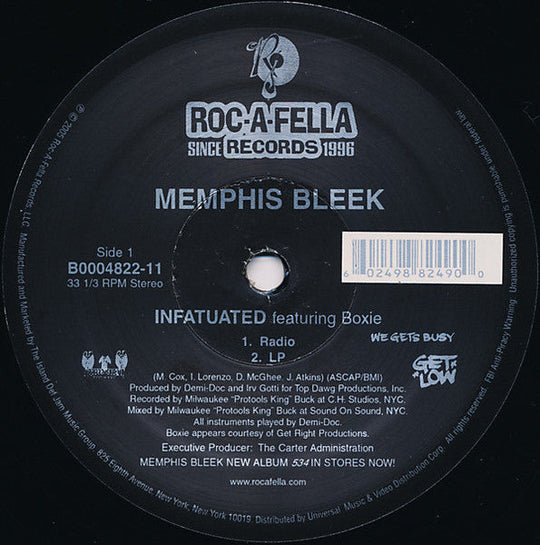 Memphis Bleek "Infatuated" (12" Single)-Vinyl Records-UnDigable Digs