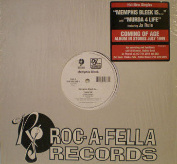 Memphis Bleek "Memphis Bleek Is... / Murda 4 Life" (12" Single)-Vinyl Records-UnDigable Digs