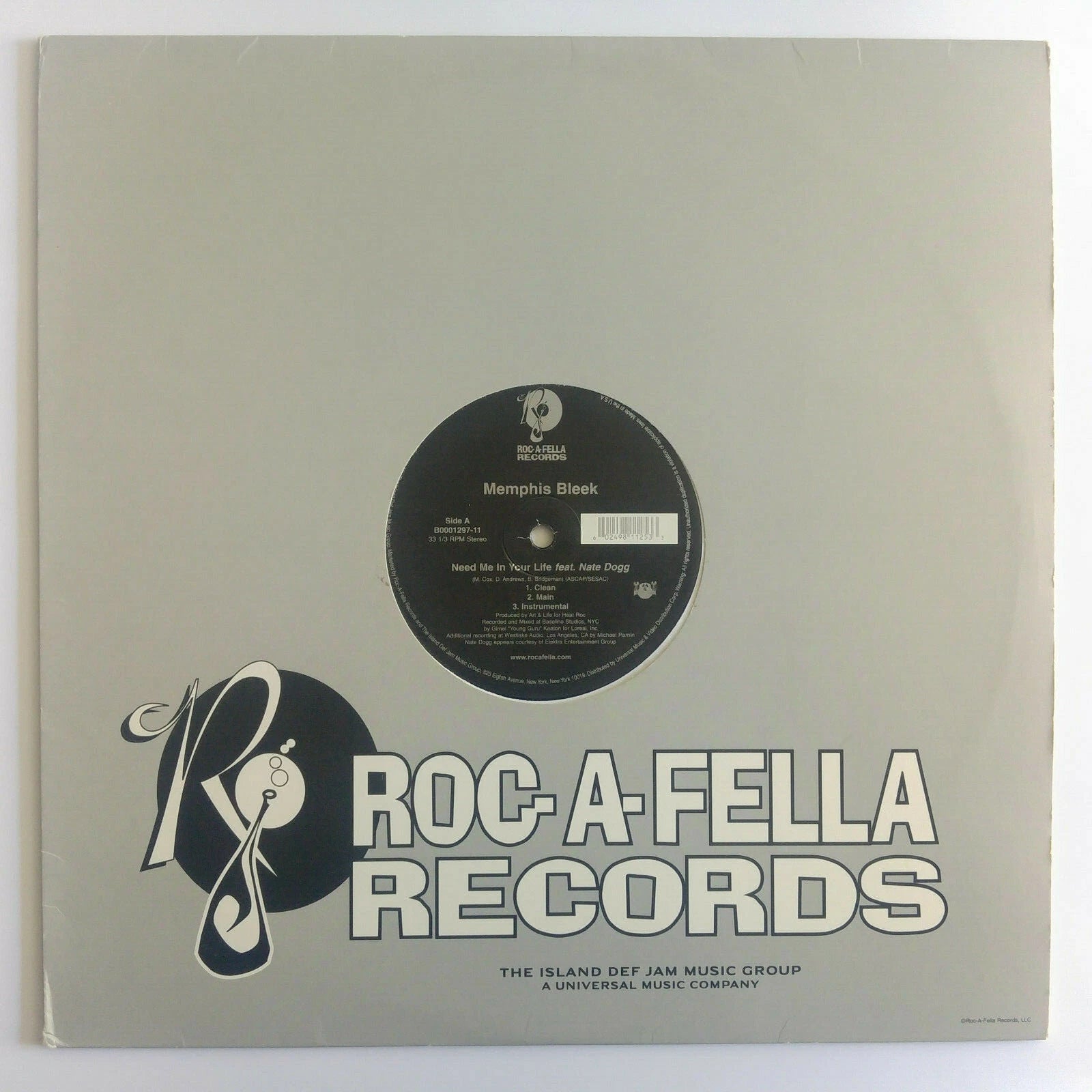 Memphis Bleek f; Nate Dogg "Need Me In Your Life" (12" Single)-Vinyl Records-UnDigable Digs