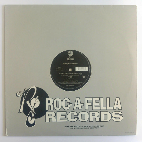 Memphis Bleek f; Nate Dogg "Need Me In Your Life" (12" Single)-Vinyl Records-UnDigable Digs