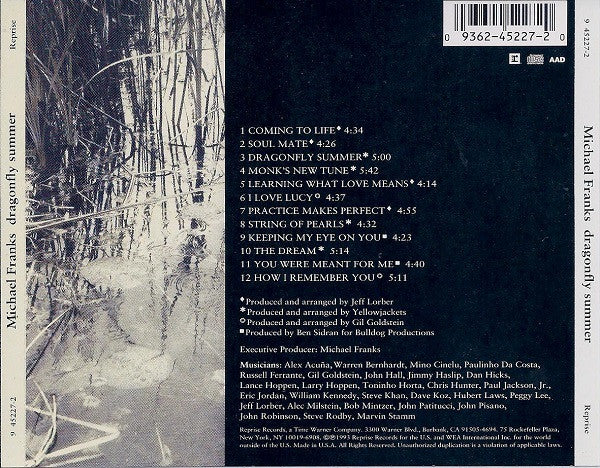 Michael Franks "Dragonfly Summer" (CD)-CDs-UnDigable Digs
