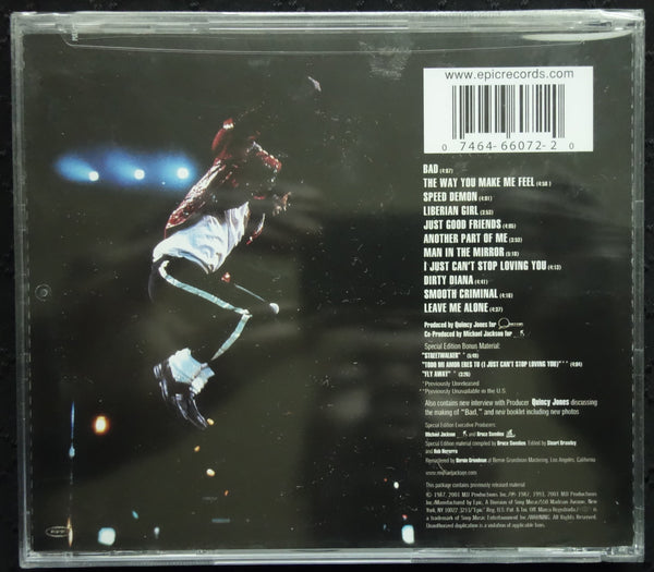 Michael Jackson "Bad" (CD) (Special Edition)-CDs-UnDigable Digs