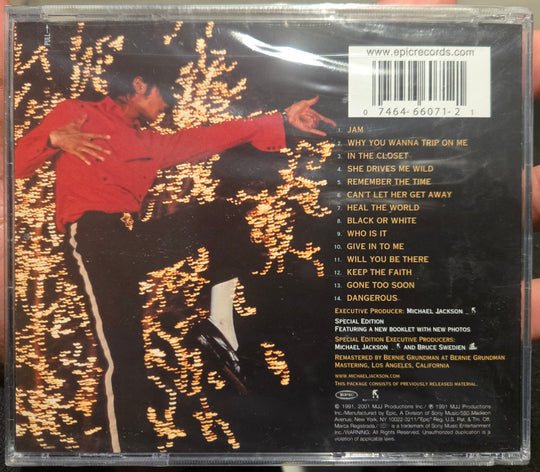 Michael Jackson "Dangerous" (CD) (Special Edition)-CDs-UnDigable Digs