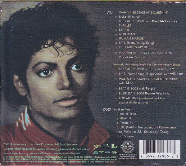 Michael Jackson "Thriller" (25th Anniversary Edition) (CD)-CDs-UnDigable Digs