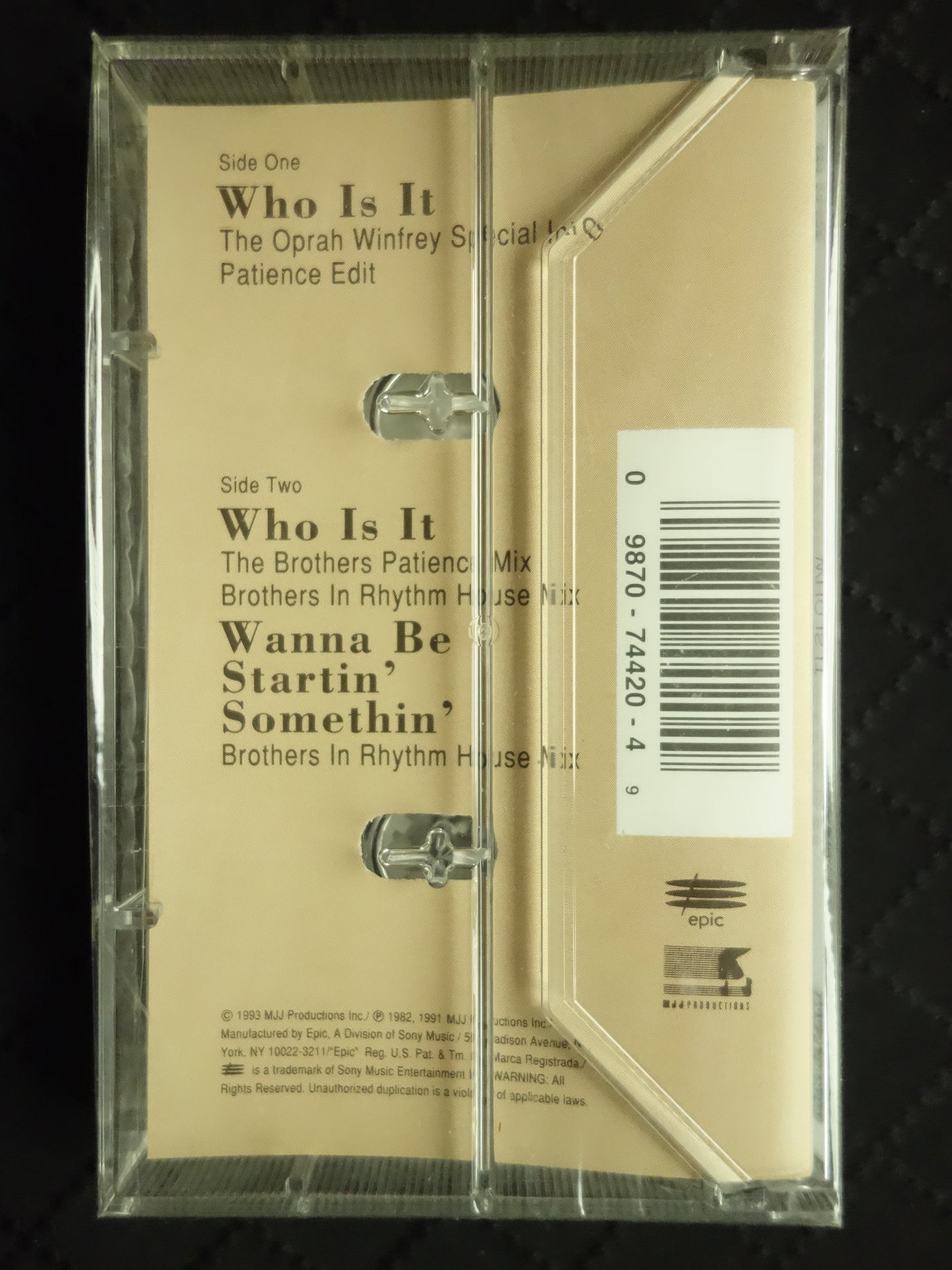 Michael Jackson "Who Is It" (Maxi-Single)-Cassette Tapes-UnDigable Digs