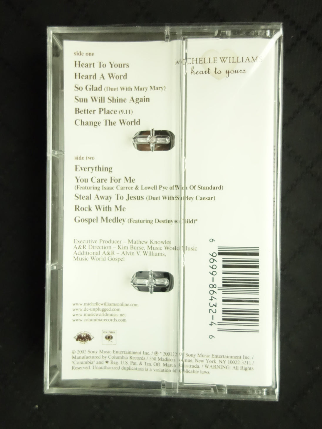 Michelle Williams "Heart To Yours"-Cassette Tapes-UnDigable Digs