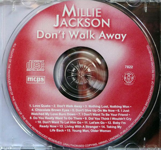 Millie Jackson "Don't Walk Away" (CD)-CDs-UnDigable Digs