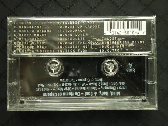 Mind, Body, & Soul "Da Home Of Capone"-Cassette Tapes-UnDigable Digs