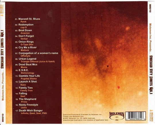 Molemen Inc. Presents... Chicago City Limits Vol.1 (CD)-CDs-UnDigable Digs