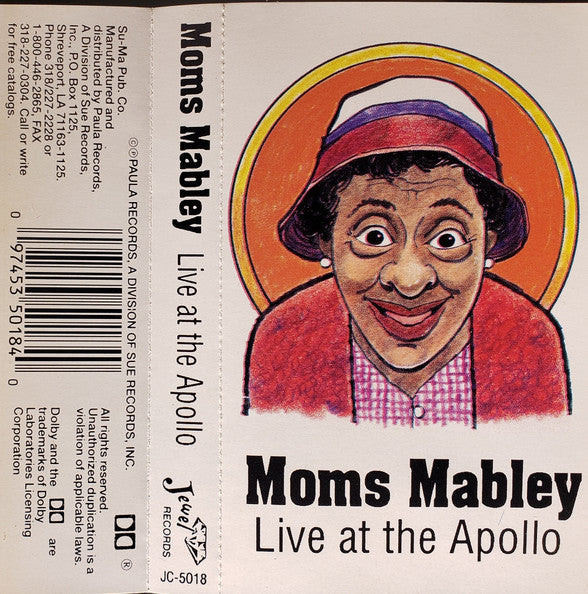 Moms Mabley "Live At The Apollo"-Cassette Tapes-UnDigable Digs