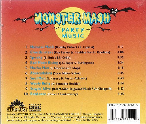Monster Mash Party Music (CD)-CDs-UnDigable Digs