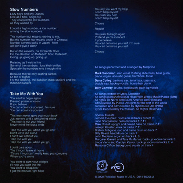 Morphine "The Night" (CD)-CDs-UnDigable Digs