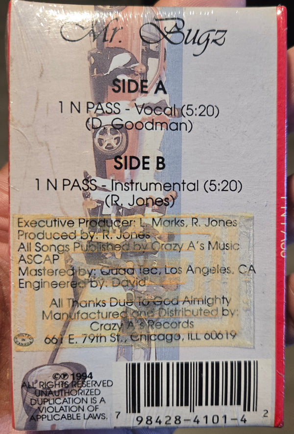 Mr. Bugz "1 N Pass" (Single)-Cassette Tapes-UnDigable Digs