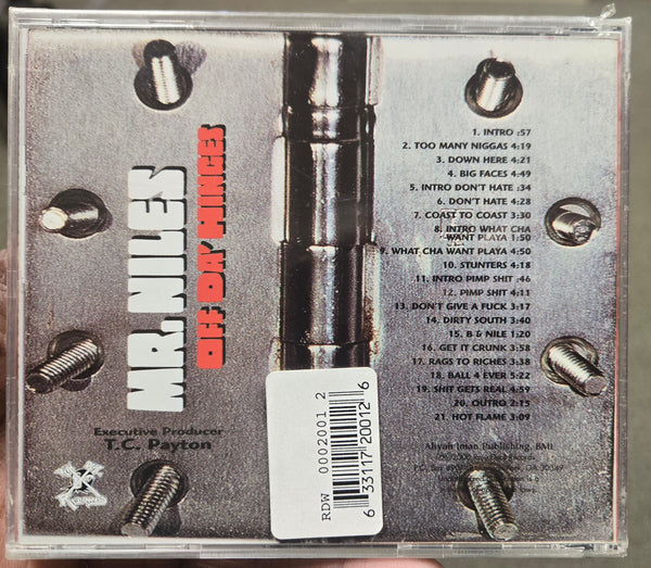 Mr. Niles "Off Da' Hinges" (CD)-CDs-UnDigable Digs