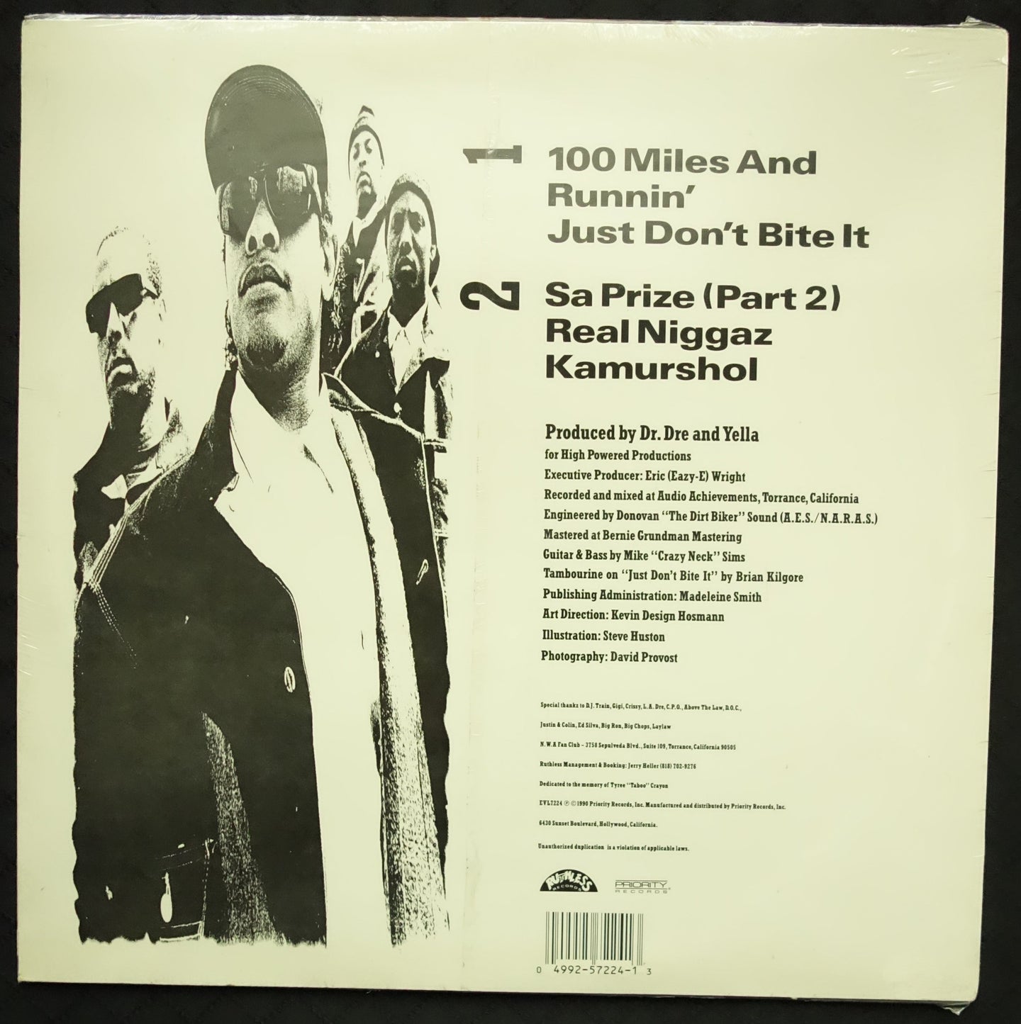 N.W.A "100 Miles And Runnin'" (EP)-Vinyl Records-UnDigable Digs