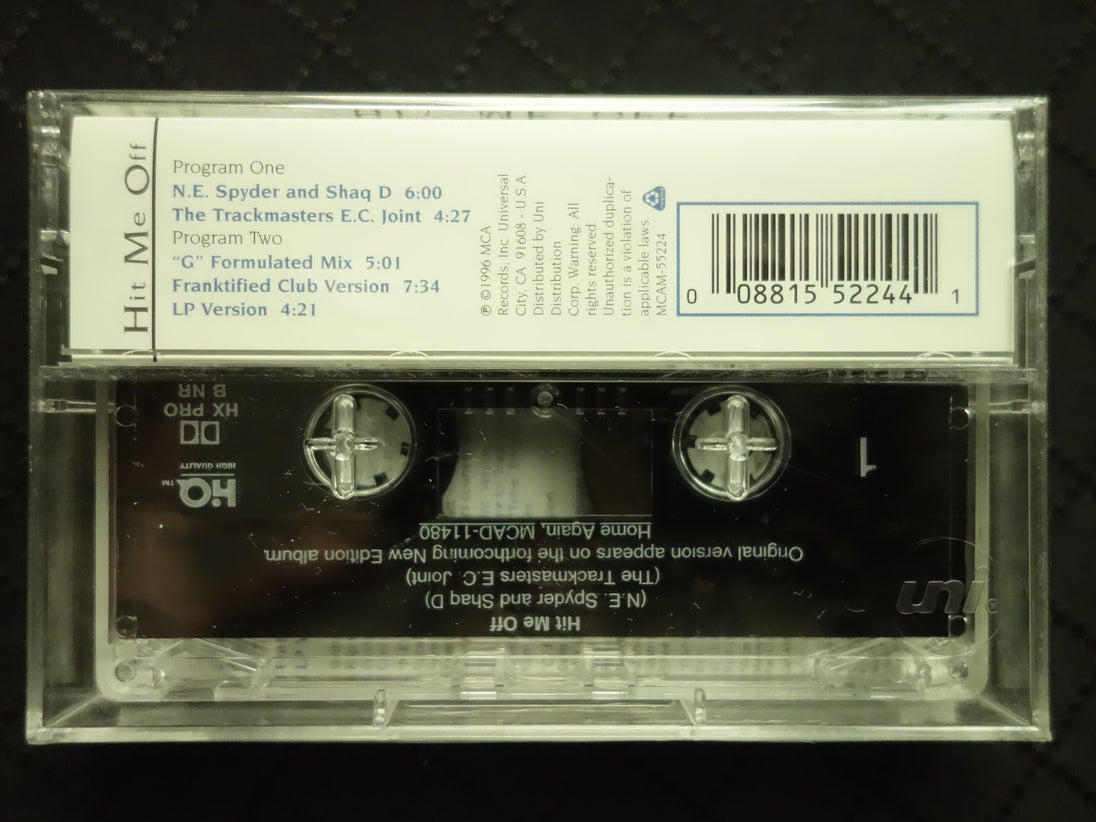 New Edition "Hit Me Off" (Maxi-Single)-Cassette Tapes-UnDigable Digs