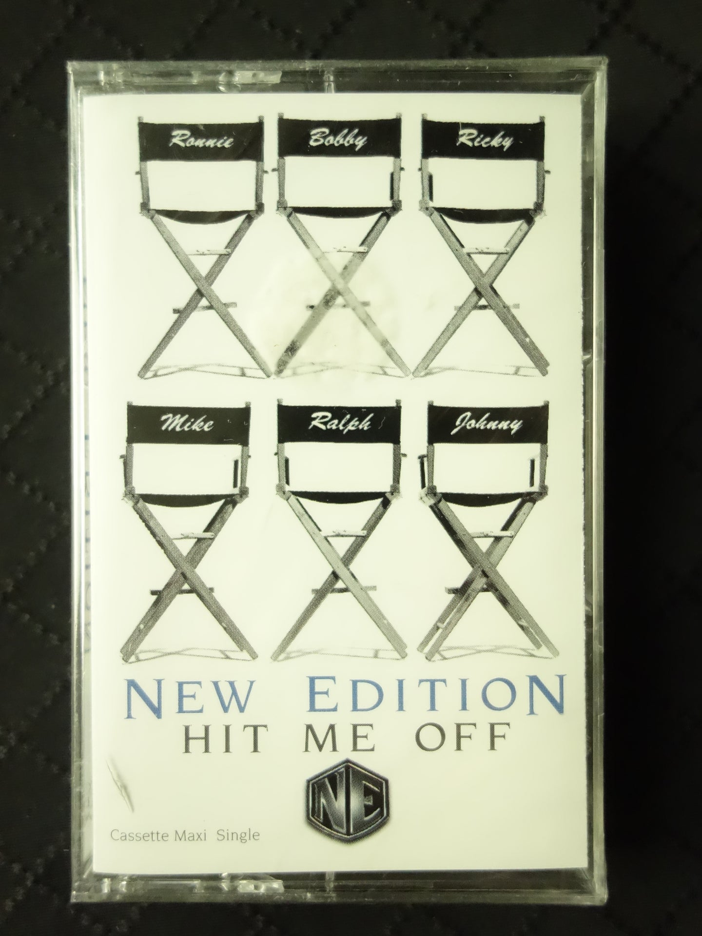 New Edition "Hit Me Off" (Maxi-Single)-Cassette Tapes-UnDigable Digs