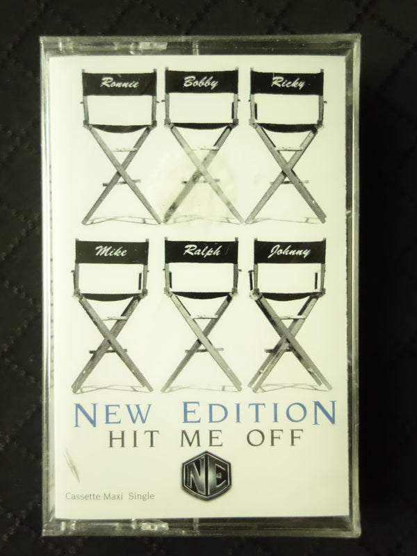 New Edition "Hit Me Off" (Maxi-Single)-Cassette Tapes-UnDigable Digs