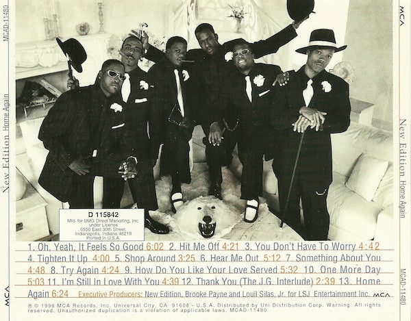 New Edition "Home Again" (CD) (BMG Club Edition)-CDs-UnDigable Digs