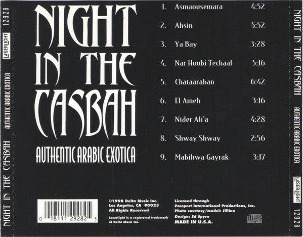 Night In The Casbah "Authentic Arabic Exotica" (CD)-CDs-UnDigable Digs