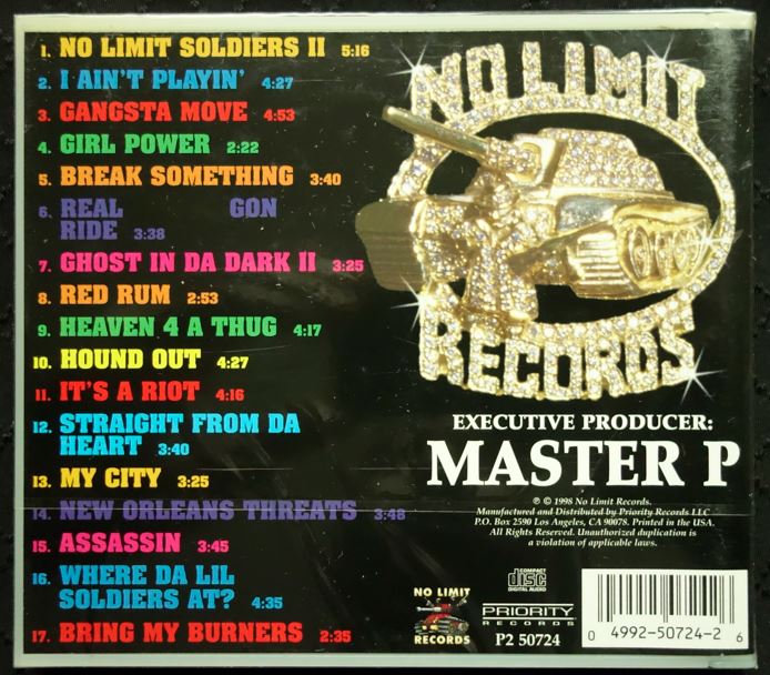 No Limit Soldiers Compilation (We Can't Be Stopped) (CD)-CDs-UnDigable Digs
