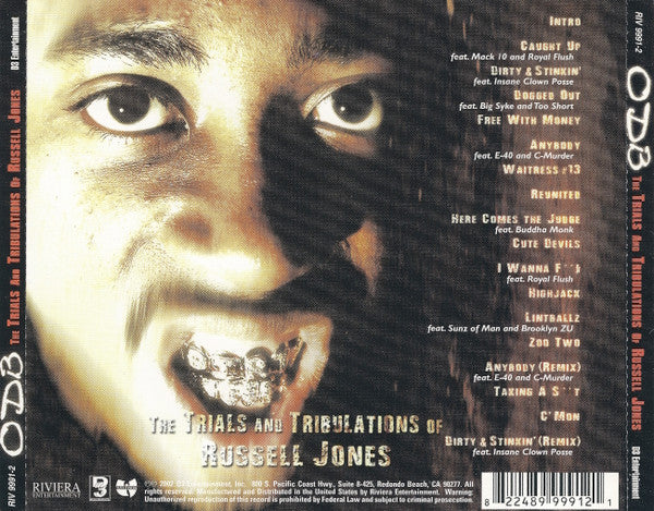 Ol' Dirty Bastard "The Trials And Tribulations Of Russell Jones" (CD)-CDs-UnDigable Digs