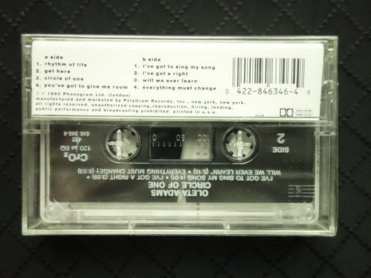 Oleta Adams "Circle Of One"-Cassette Tapes-UnDigable Digs