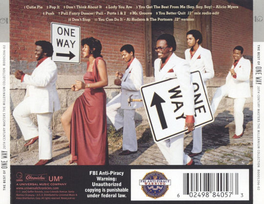 One Way Featuring Al Hudson & Alicia Myers "The Best Of One Way" (The Millennium Collection) (CD)-CDs-UnDigable Digs