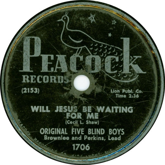 Original Five Blind Boys "I Was Praying / Will Jesus Be Waiting For Me"-Cassette Tapes-UnDigable Digs