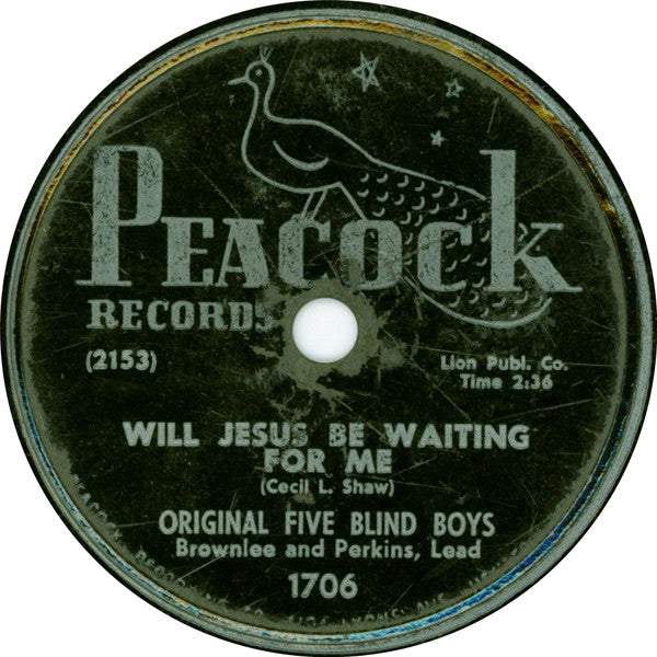 Original Five Blind Boys "I Was Praying / Will Jesus Be Waiting For Me"-Cassette Tapes-UnDigable Digs