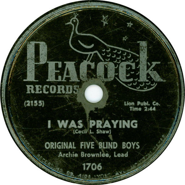 Original Five Blind Boys "I Was Praying / Will Jesus Be Waiting For Me"-Cassette Tapes-UnDigable Digs