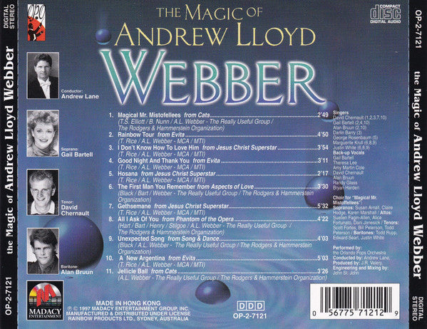 Orlando Pops Orchestra "The Magic Of Andrew Lloyd Webber" (CD)-CDs-UnDigable Digs