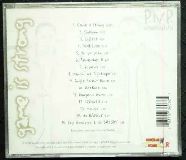 P.N.P. (DaPimp&DaPlaya) "Game Is Strong" (CD)-CDs-UnDigable Digs