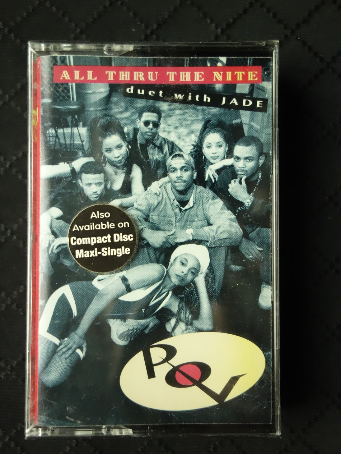 P.O.V. Duet With Jade "All Thru The Nite" (Maxi-Single)-Cassette Tapes-UnDigable Digs
