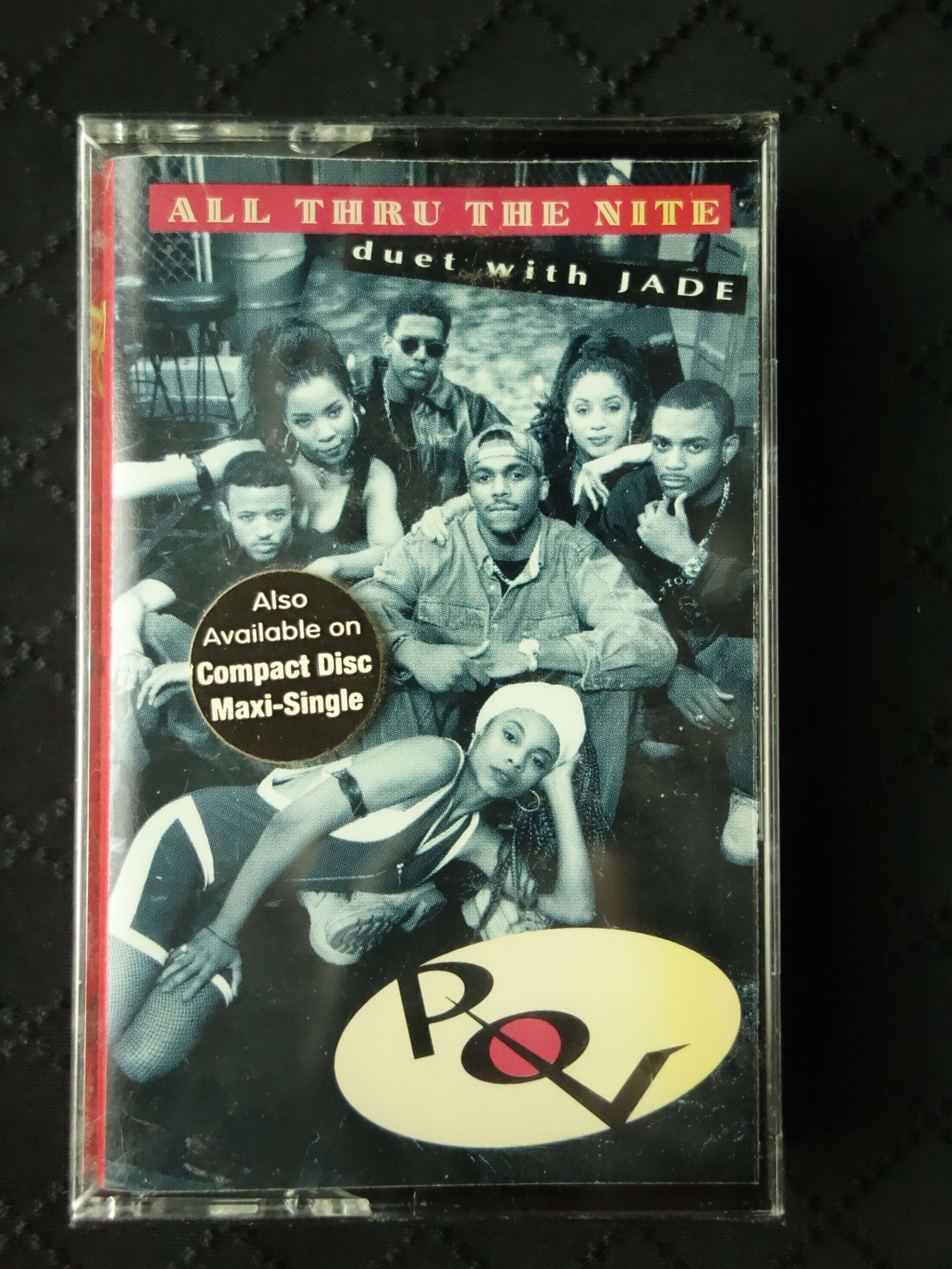 P.O.V. Duet With Jade "All Thru The Nite" (Maxi-Single)-Cassette Tapes-UnDigable Digs